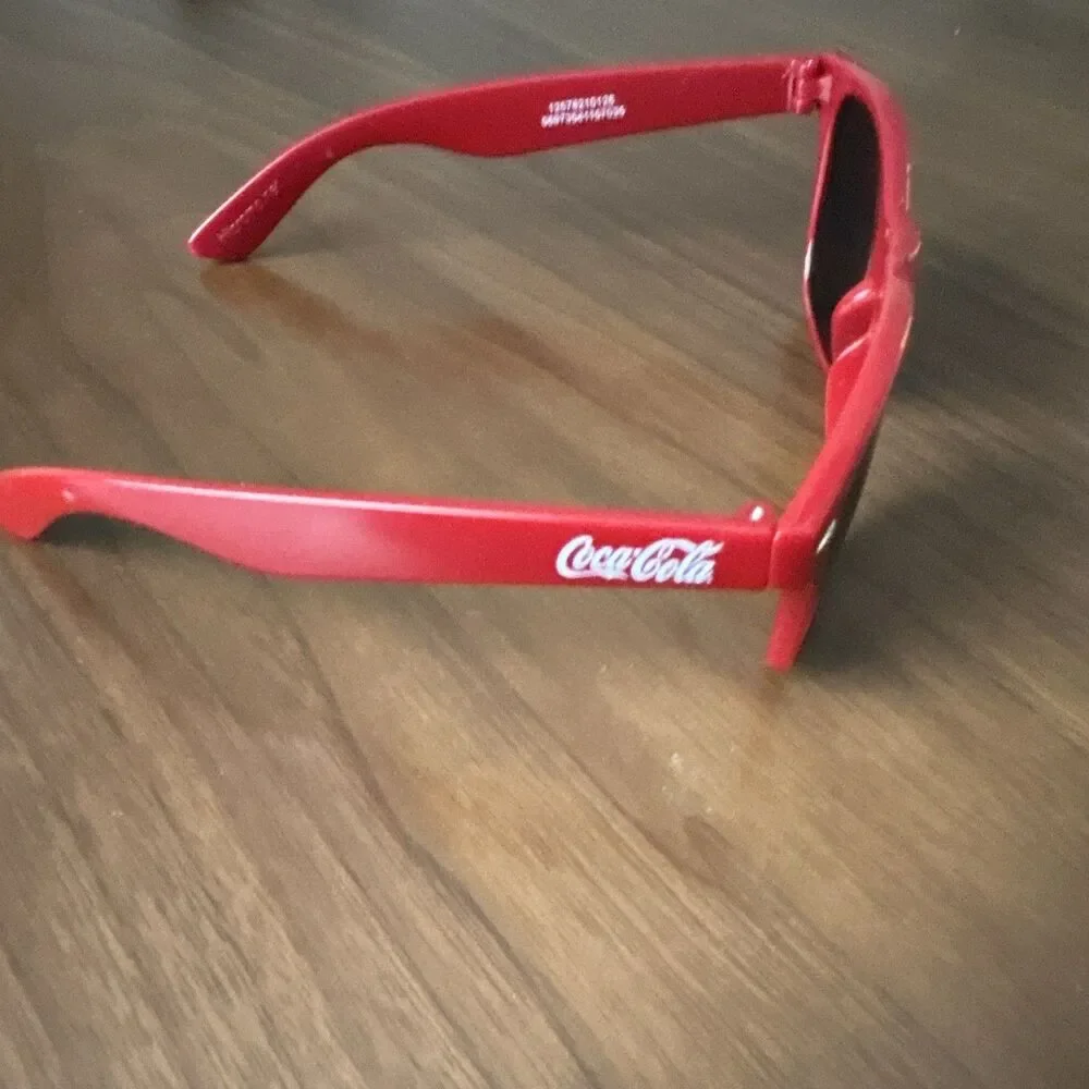 Coca-Cola Red Sunglasses UV Protection Pre Owen Great Condition
